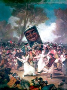 Bikaviadal egy faluban, 1812-1814 alkotó: Francisco de Goya