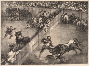Bikaviadal egy megosztott gyűrűben alkotó: Francisco de Goya