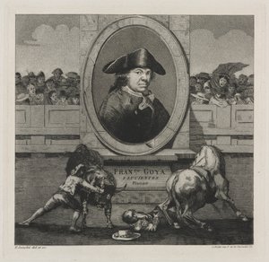 Bikaviadalok: Frontispiece, 1876. alkotó: Francisco de Goya