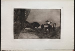 Bikaviadalok: Martincho merészsége a gyűrűben Saragossában alkotó: Francisco de Goya