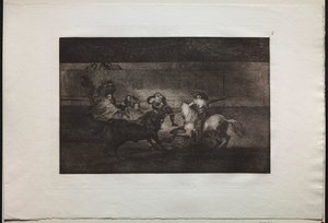 Bikaviadalok: Pepe Illo halála (3. kompozíció) alkotó: Francisco de Goya
