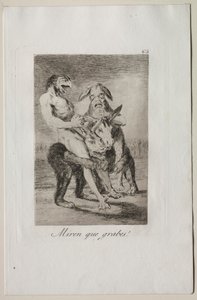 Szeszélyek: Nézd, milyen ünnepélyesek! alkotó: Francisco de Goya