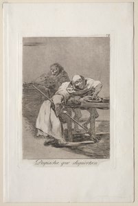 Caprichos: Légy gyors, felébrednek. alkotó: Francisco de Goya