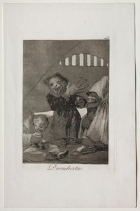 Caprichos: Hobgolinok alkotó: Francisco de Goya