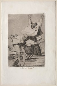 Caprichos: Itt az idő. alkotó: Francisco de Goya