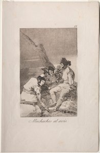 Caprichos: Készülő fiúk. alkotó: Francisco de Goya