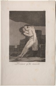 Caprichos: Szerelem és halál. alkotó: Francisco de Goya