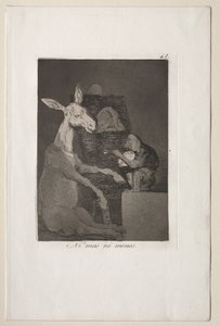 Caprichos: Se többet, se kevesebbet. alkotó: Francisco de Goya
