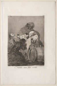 Caprichos: Senki sem látott minket. alkotó: Francisco de Goya