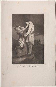 Caprichos: Vadászat a fogakra alkotó: Francisco de Goya