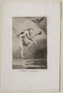 Caprichos: Szép tanár! alkotó: Francisco de Goya
