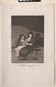 Caprichos: Szép tanítások. alkotó: Francisco de Goya