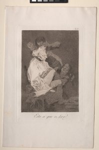 Caprichos: Ez minden bizonnyal az, hogy tudj olvasni alkotó: Francisco de Goya