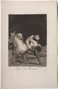 Caprichos: Elvitték! alkotó: Francisco de Goya