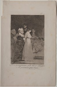 Caprichos: Igent mondanak, és odaadják a kezüket az első jövevénynek. alkotó: Francisco de Goya