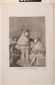 Caprichos: Már van ülőhelyük (azaz alul) alkotó: Francisco de Goya