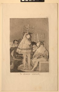 Caprichos: Ők már foglaltak helyet. alsó. alkotó: Francisco de Goya