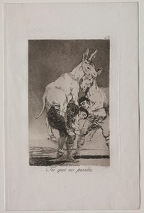 Caprichos: Te, aki nem tudsz. alkotó: Francisco de Goya