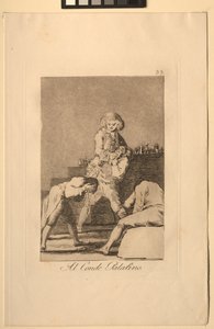 Caprichos: Nádor grófnak vagy nádor grófnak. alkotó: Francisco de Goya
