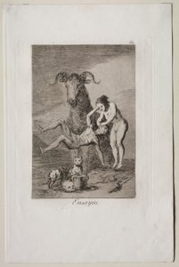Caprichos: Próbák alkotó: Francisco de Goya