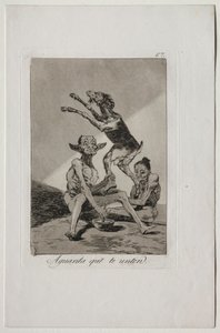 Caprichos: Várj, amíg felkennek alkotó: Francisco de Goya