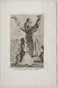 Caprichos: Mire képes egy szabó! alkotó: Francisco de Goya