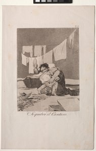 Caprichos: Igen, összetörte az edényt. alkotó: Francisco de Goya