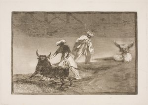 A kifutóban ugratnak valaki mást alkotó: Francisco de Goya