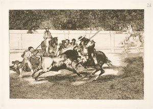 Az erős Rendon lándzsát döfött a madridi arénában alkotó: Francisco de Goya