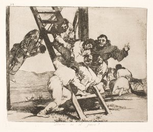 A nehéz út (14) alkotó: Francisco de Goya
