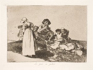 A legrosszabb az, hogy koldulnod kell (55) alkotó: Francisco de Goya