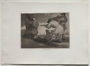 A háború katasztrófái: Barbárok! alkotó: Francisco de Goya