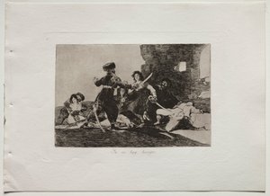 A háború katasztrófái: Most nincs idő, 1810-20. alkotó: Francisco de Goya