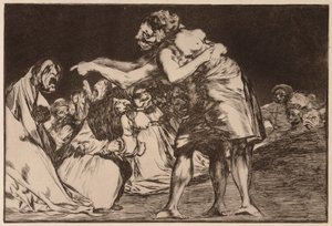 „Disorderly Folly” (Disparate desordenado), a „Los Disparates” sorozatból alkotó: Francisco de Goya
