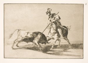 El Cid Campeador egy másik bikát feszít fel alkotó: Francisco de Goya