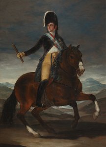 Ferdinánd spanyol király lovas portréja alkotó: Francisco de Goya