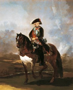 IV. Károly király lovas portréja alkotó: Francisco de Goya
