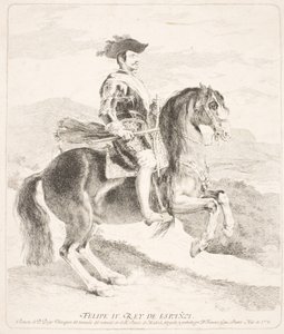 IV. Fülöp spanyol király lóháton alkotó: Francisco de Goya