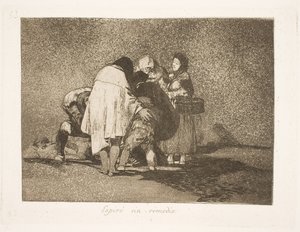 Úgy halt meg, hogy senki sem tudott volna rajta segíteni (53) alkotó: Francisco de Goya