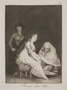 Imádkozik érte alkotó: Francisco de Goya