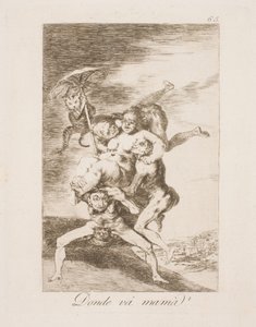 Anya hova megy? alkotó: Francisco de Goya