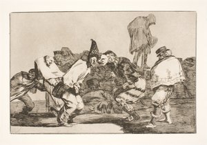 A karnevál bolondsága (Anyád, karnevál, mert holnap hamu lesz) alkotó: Francisco de Goya