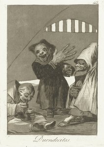 kobolds kis manók Los Caprichos (sorozat címe) alkotó: Francisco de Goya