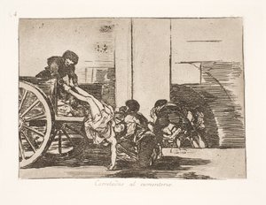 szekéren a temetőbe (64) alkotó: Francisco de Goya