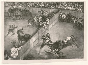 [A Bordeaux-i Bikák: A helyek felosztása] alkotó: Francisco de Goya