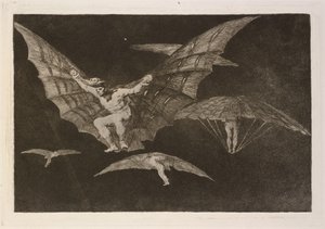 Modo de volar (A repülés módja) alkotó: Francisco de Goya