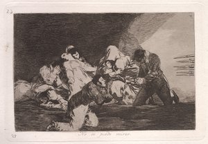 Nem lehet nézni (az ember nem tud nézni) alkotó: Francisco de Goya