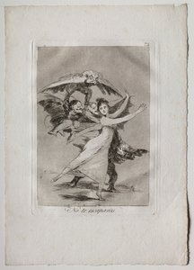 Ochenta Caprichos: Nem menekülsz, 1793-1798. alkotó: Francisco de Goya