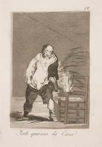 És felgyújtják a házát alkotó: Francisco de Goya