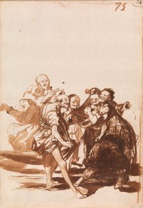 Öregek énekelnek és táncolnak alkotó: Francisco de Goya